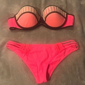 Hot pink bikini